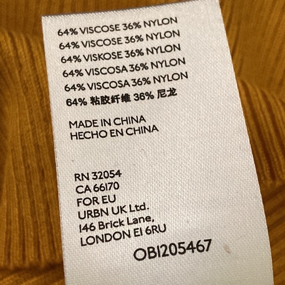 Anthropologie MAEVE Josefa Ribbed Short Sleeve Tee in Mustard Yellow - Picture 8 of 12